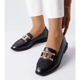 Gemre Black loafers with a buckle Henrique | Shoptok.si