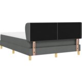 vidaXL okvir kreveta s madracem tamno siva 140x190 cm tkanina | shoptok.hr