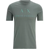 Armani Exchange Majica '8NZTCJ' akvamarin / kaki