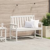 vidaXL vrtna klupa bijela 120 cm hdpe | shoptok.hr
