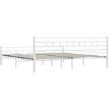  Okvir za krevet bijeli metalni 200 x 200 cm | Shoptok.si