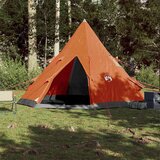 Šator tipi za kampiranje za 4 osobe narančasti vodootporni | shoptok.hr