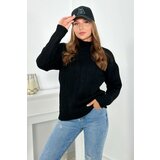 Kesi Black sweater with turtleneck Cene