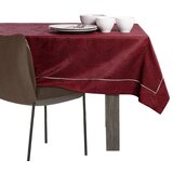 AmeliaHome Stolnjak Gaia s manšetom i obrubom 110x110 cm, bordo | shoptok.hr
