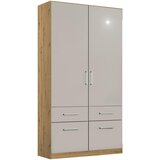 Rauch Möbel omara s klasičnimi vrati, svetlo siva, hrast artisan | Shoptok.si