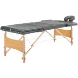  za masažu s 3 zone i drvenim okvirom antracit 186 x 68 cm | shoptok.hr