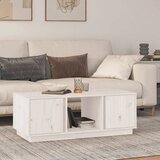  Stolić za kavu bijeli 110x50x40 cm od masivne borovine | Shoptok.si