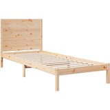  Dugi okvir kreveta bez madraca bijeli 90x210 cm masivno drvo | shoptok.hr