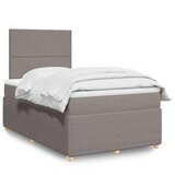  Krevet s oprugama i madracem smeđesivi 120 x 190 cm od tkanine | shoptok.hr