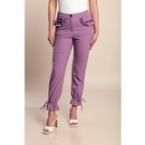 Fenzy Dolge Hlače Z Volančki, Lila | Shoptok.si