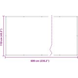  Balcony ekran Crvena 110 x 600 cm Oxford tkanina | shoptok.hr