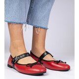 Gemre Red women's ballet flats with a bow Mansy | shoptok.hr