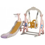  MamaKids ljuljačka s toboganom za djecu, sivo roza 170 cm | shoptok.hr