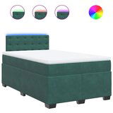 The Living Store Box spring postelja z vzmetnico temno zelena 120x200 cm žamet - Box Spring Postelja, (21490602) | Shoptok.si