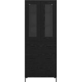  Highboard 2 kom. Crni hrast 69,5 x 34 x 180 cm | shoptok.hr