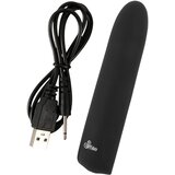 Sweet Smile Smile - punjivi vodootporni minivibrator (crni) | shoptok.hr