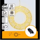 Aigostar LED spoljašnja božićna dekoracija 540xLED/6W/230V IP44 topla bela 45 cm krug Cene