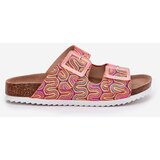 S. BARSKI Ladies Slippers With Buckles And Glitter Orange S.Barski | Shoptok.si