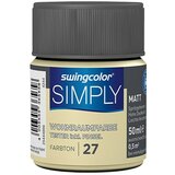 SWINGCOLOR NOTRANJA DISPERZIJSKA BARVA SIMPLY ŠT.27 (50 ml, rumena) Cene