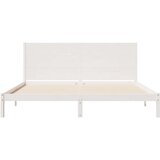  Dugi okvir kreveta bez madraca bijeli 200 x 210 cm masivno drvo - Bijela 200 x 210 cm | shoptok.hr