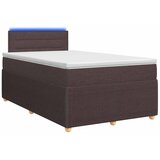  Boxspring krevet s madracem Tamno smeđa 120 x 200 cm Tkanina - Tamno smeđa 120 x 200 cm Dizajn linija | shoptok.hr