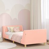  Otroški posteljni okvir z vznožjem z vzglavjem Roza 80 x 200 cm, (5000104659) | Shoptok.si