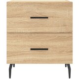  Noćni ormarići 2 kom boja hrasta 40x35x47 5cm konstruirano drvo | shoptok.hr