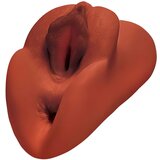 PDX Double Stroker - 2u1 realistični masturbator (smeđi) | shoptok.hr