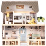 ECO TOYS Drvena kućica za lutke Laura, 3 kata, 5 soba, 15 komada namje&amp;scaron;taja, Slike