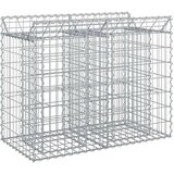  Gabionski uzdignuti krevet Srebrno 100 x 50 x 80 cm - 100 x 50 x 80 cm | shoptok.hr