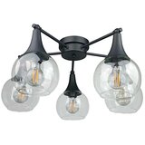  Plafonski luster STAR 5xE27/60W/230V crna/prozirna | Eponuda.com