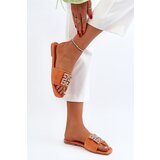 Boto Women's Flat Sandals with Orange Decoration Inaile | shoptok.hr