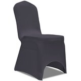 vidaXL Rastezljive navlake za stolice 6 kom Antracit boja | shoptok.hr