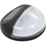 vidaXL Vrtne solarne zidne svjetiljke LED 12 kom okrugle crne | shoptok.hr