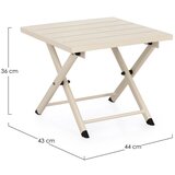 BIZZOTTO Aluminijasta vrtna klubska mizica 43x44 cm Taylor – | Shoptok.si