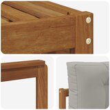  Set vanjskih sofa 6 kom. Prirodna i svijetlo siva | shoptok.hr