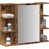  Kupaonski ormarić s ogledalom staro drvo 80x20,5x64 cm | shoptok.hr