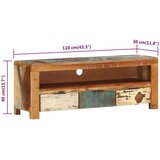 vidaXL TV ormarić 110 x 30 x 40 cm od masivnog obnovljenog drva | shoptok.hr