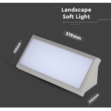  LED spoljašnje zidno svetlo LED/20W/230V 6400K IP65 sivo | Eponuda.com