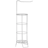 Belo stojalo za WC papir iz nerjavečega jekla Linnea –