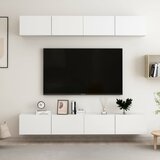 Furnova TV omarice 4 kosi bele 100x30x30 cm iverna plošča, (21922502) Cene