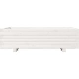 vidaXL Vrtna sadilica bijela 90 x 60 x 26,5 cm od masivne borovine | shoptok.hr
