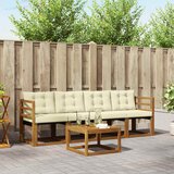  Set vanjskih sofa 5 kom. Prirodna i krem | shoptok.hr