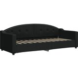  The Living Store Raztegljiva postelja črna 80x200 cm blago - Raztegljiv Kavč, (21449953) | Shoptok.si