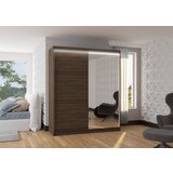 ADRK Drsna omara z ogledalom VIKI 180 cm - OKOLADA | Shoptok.si