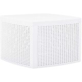 vidaXL Bočni stol bijeli 54 x 54 x 36,5 cm plastični | shoptok.hr