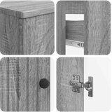  Set kupaonskih ormara od 4 dijela ALKMAAR Siva Sonoma | shoptok.hr
