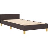  Postelja Temno Rjava 90x200 cm Tkanina, (22049003) | Shoptok.si