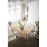 Rowico Okrogla raztegljiva jedilna miza v hrastovem dekorju v naravni barvi ø 130 cm Glenside – | Shoptok.si