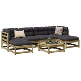 vidaXL 7-dijelni set vrtnih sofa od impregnirane borovine s jastucima Cijene